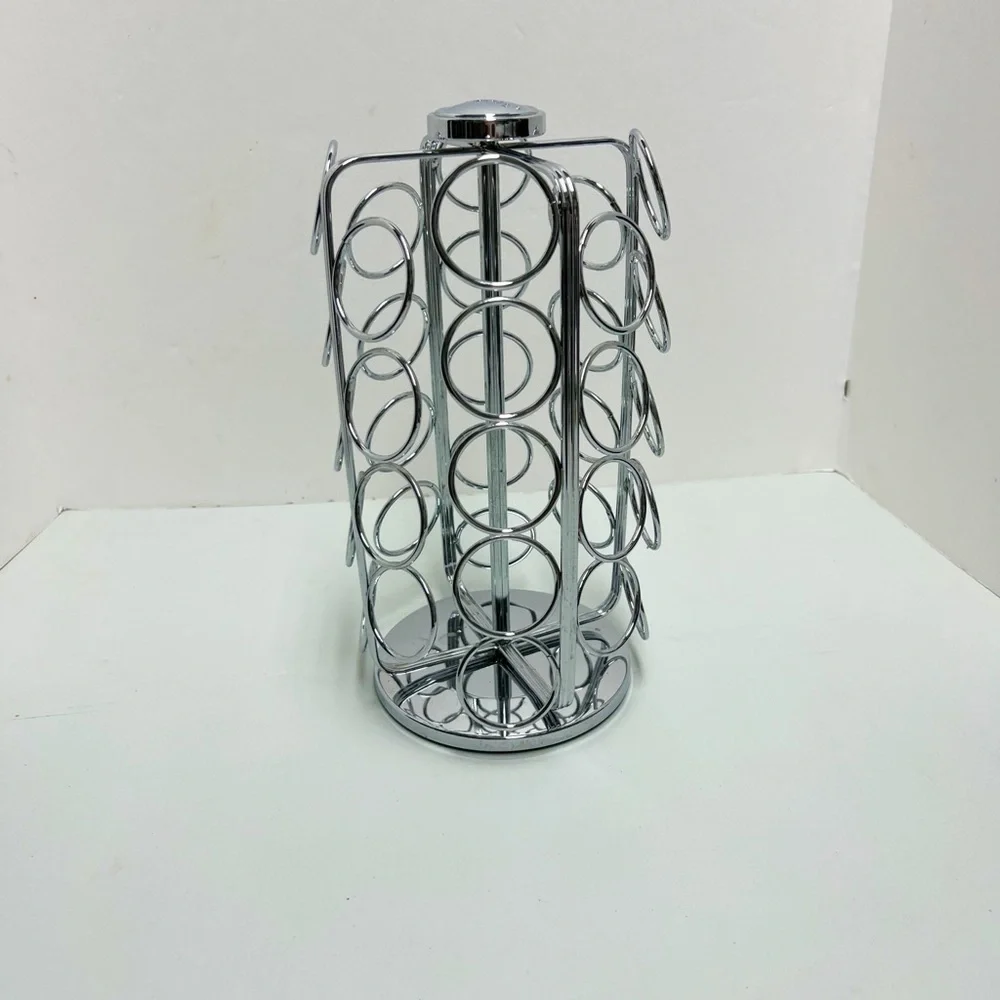 Keurig Stainless Steel Silver Toned K Cup 36 Coffee Pod Holder Large